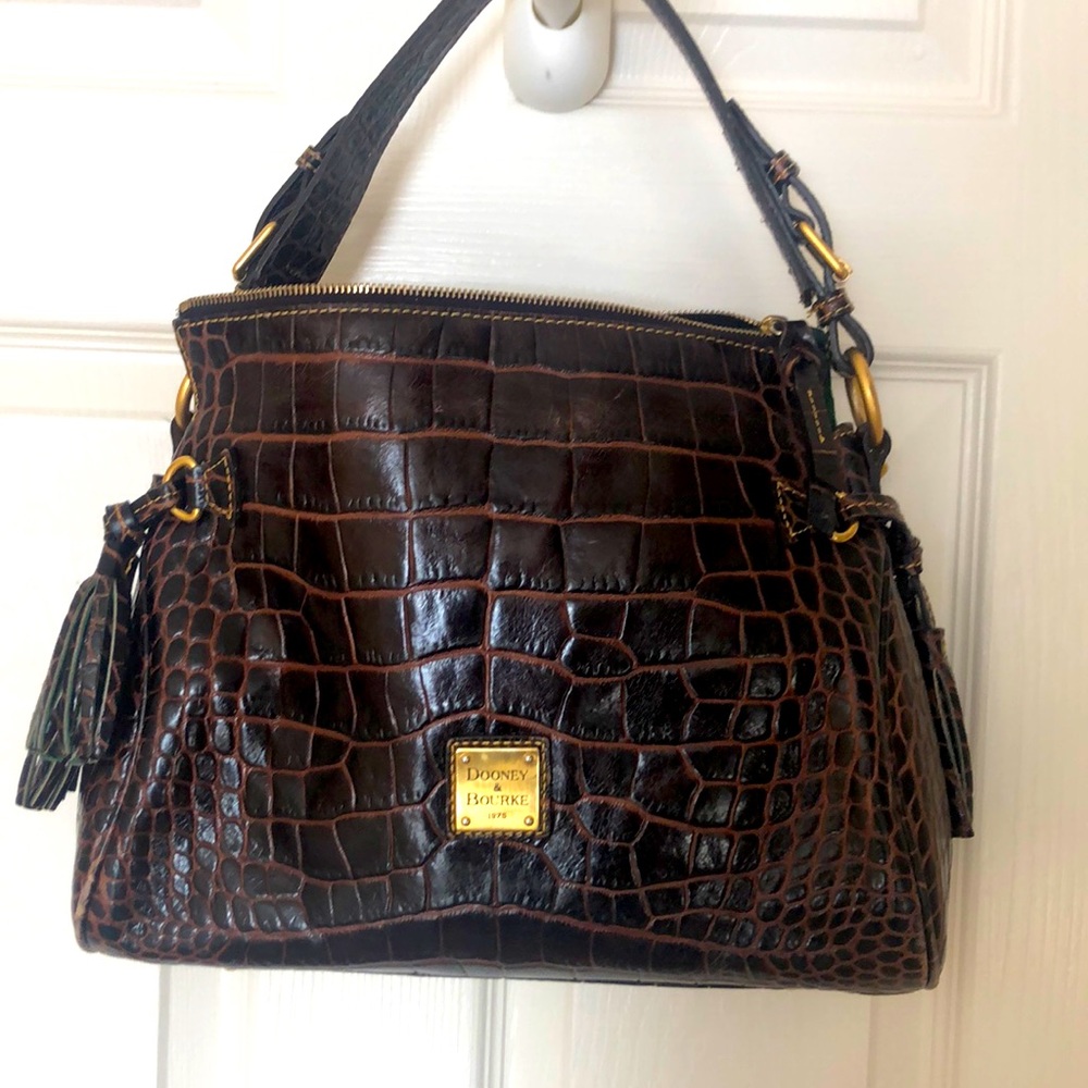 Dooney & Burke vintage crocodile leather bag.
